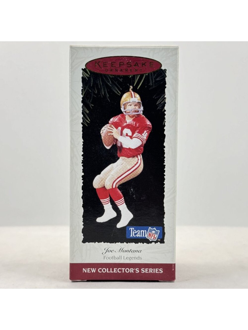 Vtg 1995 Joe Montana 49ers Hallmark Ornament 1st in Football Legends Series NEW